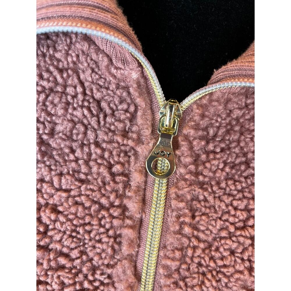 JoyLab Sherpa Pink Quarter Zip Pull Over Jacket - Picture 2 of 10